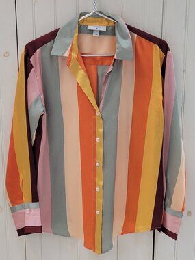 Fe Noel Target striped button down Blouse